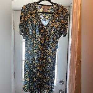 Floral Corset Back Dress